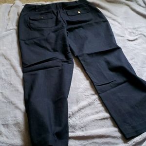 Denim slacks